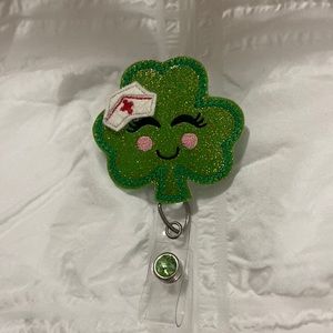Shamrock badge reel nursing BRAND NEW